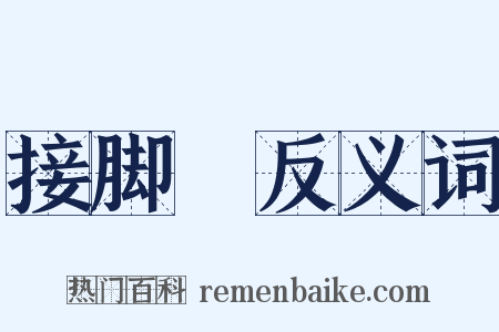 接脚壻反义词是什么意思的图片